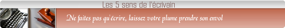 Les 5 sens de l'écrivain -  Formations et coaching d'ecriture